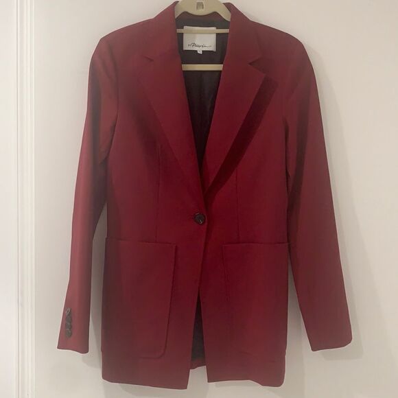 NEW 3.1 Phillip Lim Light Wool Long Fitted Blazer - Picture 5 of 8